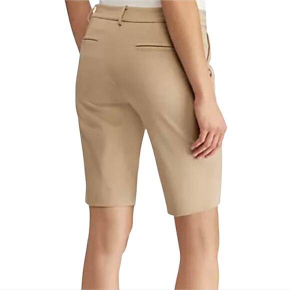 WHBM white house black market khaki soft comfy burmuda 11" shorts size 4 - Picture 7 of 7